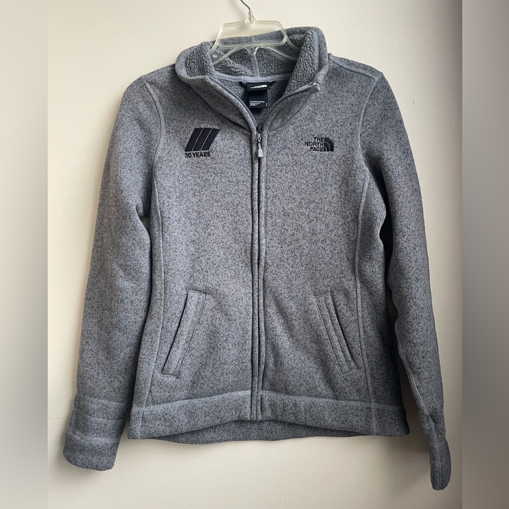 The North Face Zip Up Sweater Fleece Size Small Small Flaw Extra Embroidery